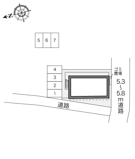 ★手数料０円★青梅市千ケ瀬町４丁目　月極駐車場（LP）